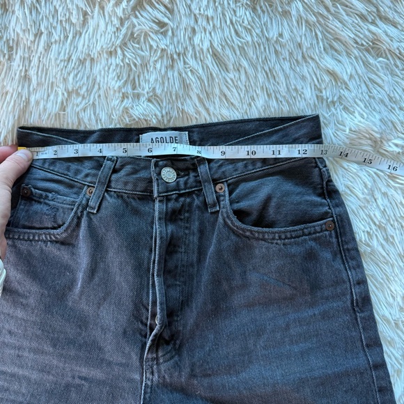 Agolde Riley Button Fly Jeans Size 24 - Picture 9 of 14
